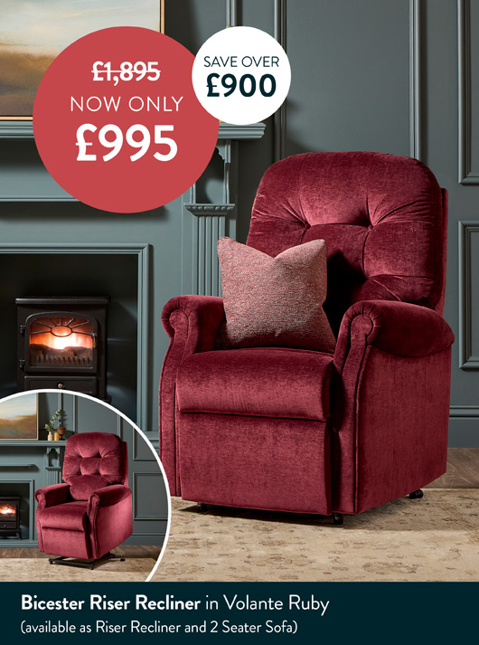 Bicester Riser Recliner In Volante Ruby