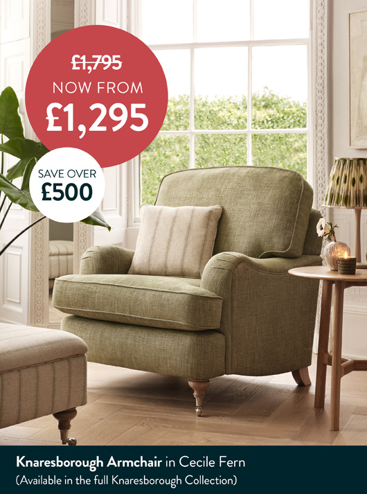 Knaresborough Armchair In Cecile Fern